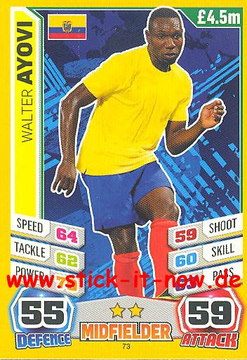 Match Attax "World Stars WM 2014" - WALTER AYOVI - Nr. 73