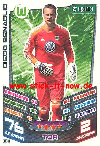 Match Attax 13/14 - VfL Wolfsburg - Diego Benaglio - Nr. 308