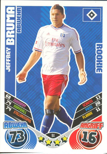 Jeffrey Bruma - Match Attax 11/12 - Rookie