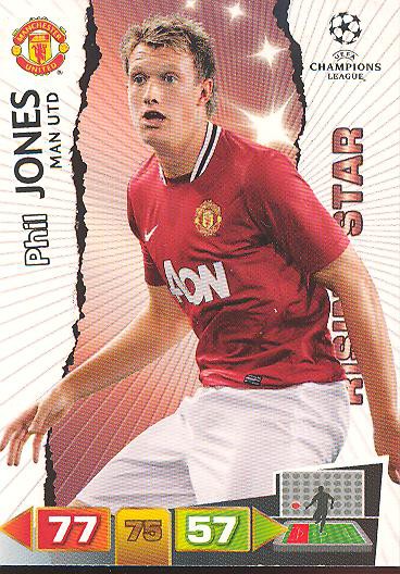 Phil Jones - Panini Adrenalyn XL CL 11/12 - Manchester United - Rising Star