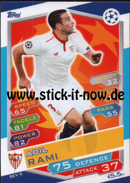 Match Attax Champions League 16/17 - Nr. SEV 5