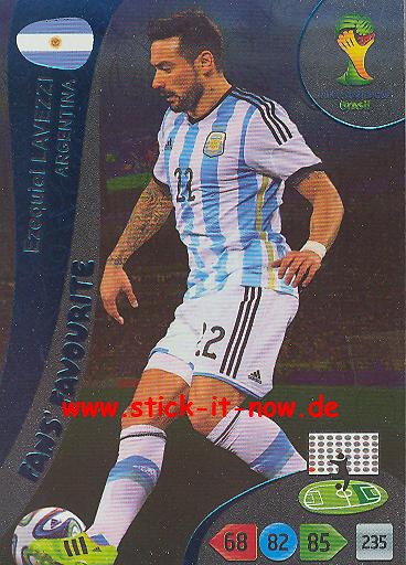 Panini Adrenalyn XL Brasil WM 2014 - Fans Favourites - Ezequiel LAVEZZI