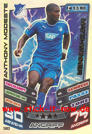 Match Attax 13/14 EXTRA - MATCHWINNER - ANTHONY MODESTE - Nr. 582