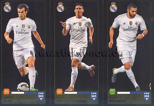 Panini FIFA 365 Sticker - Nr. 390 - 391 - 392