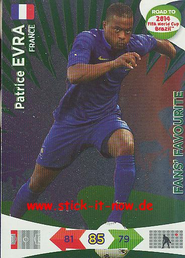 Panini Adrenalyn XL Road to WM 2014 - EVRA - Fans Favourite