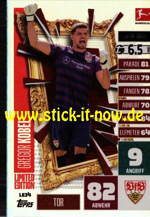 Topps Match Attax Bundesliga 2020/21 "Extra" - Nr. LE 34 (Limitierte Auflage)