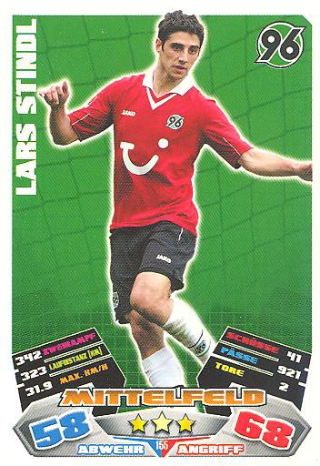 Match Attax 12/13 - Lars Stindl - Hannover 96 - Nr. 155