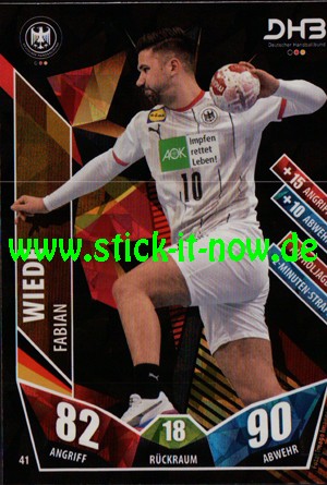 LIQUI MOLY Handball Bundesliga "Karte" 21/22 - Nr. 41 (Glitzer)