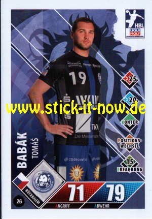 LIQUI MOLY Handball Bundesliga "Karte" 20/21 - Nr. 26
