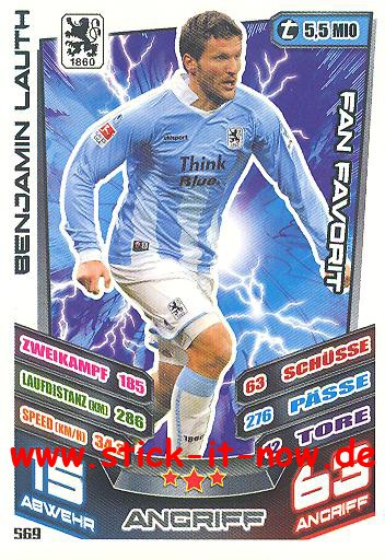 Match Attax 13/14 EXTRA - Fan Favoriten - BENJAMIN LAUTH - Nr. 569