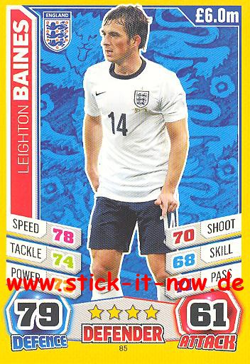 Match Attax "World Stars WM 2014" - LEIGHTON BAINES - Nr. 85