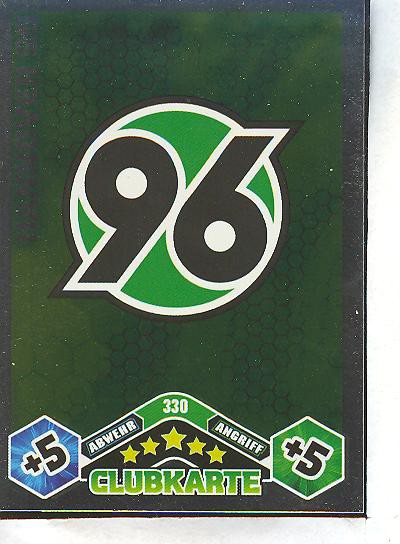 Match Attax 10/11 - HANNOVER 96 - Clubkarte - 330