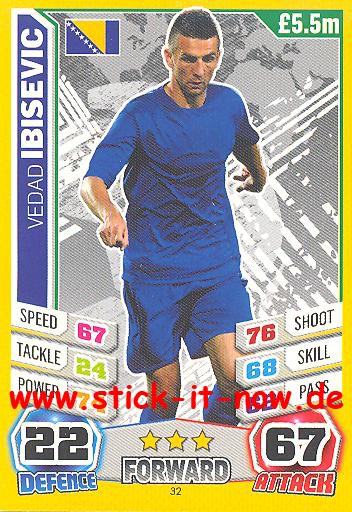 Match Attax "World Stars WM 2014" - VEDAD IBISEVIC - Nr. 32