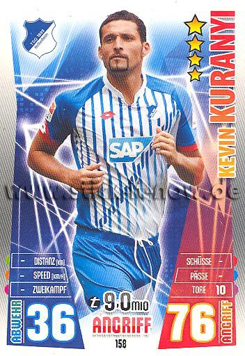 Match Attax 15/16 - Kevin KURANYI - TSG Hoffenheim - Nr. 158