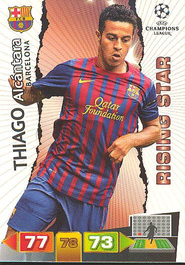 Thiago Alcantara - Panini Adrenalyn XL CL 11/12 - FC Barcelona - Rising Stars
