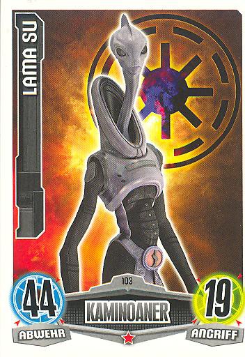 Force Attax - LAMA SU - Kaminoaner - Die Republik - Movie Collection