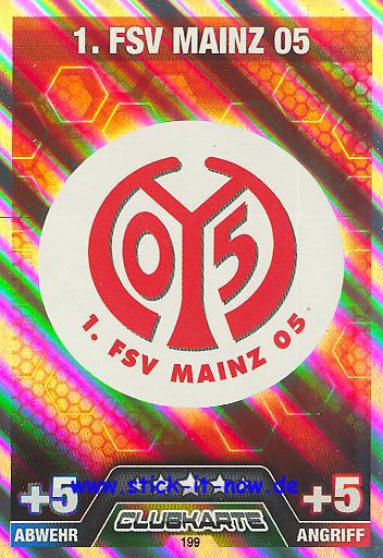 Match Attax 14/15 - CLUBLOGO - FSV Mainz 05 - Nr. 199 (Logo)