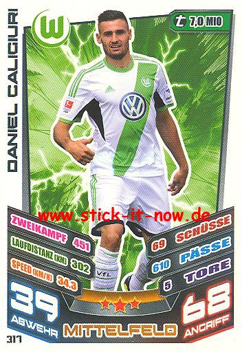 Match Attax 13/14 - VfL Wolfsburg - Daniel Caligiuri - Nr. 317