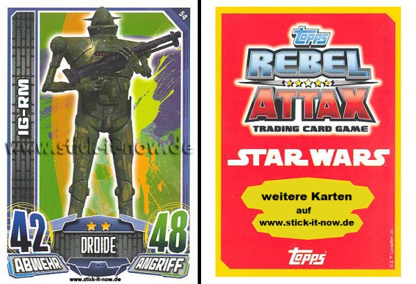 Rebel Attax - Serie 1 (2015) - IG-RM - Nr. 54