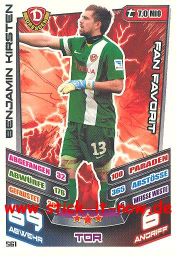 Match Attax 13/14 EXTRA - Fan Favoriten - BENJAMIN KIRSTEN - Nr. 561