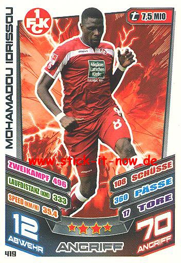 Match Attax 13/14 - 1. FC Klautern - Mohamadou Idrissou - Nr. 419