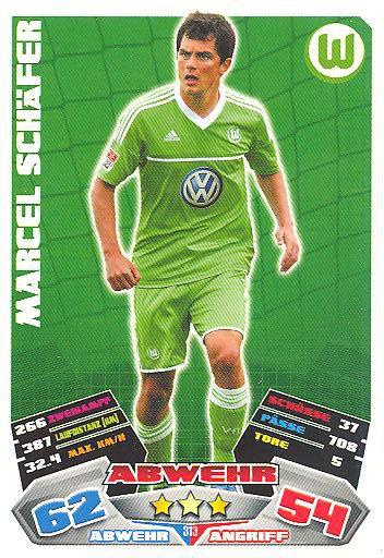 Match Attax 12/13 - Marcel Schäfer - VfL Wolfsburg - Nr. 313