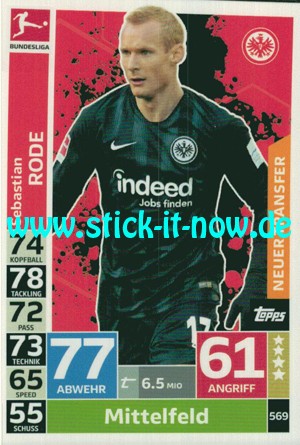 Topps Match Attax Bundesliga 18/19 "Extra" - Nr. 569