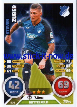 Topps Match Attax Bundesliga 16/17 Extra - Nr. 505