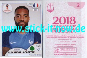 Panini WM 2018 Russland "Sticker" INT/Edition - Nr. 196