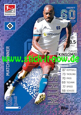 Topps Match Attax Bundesliga 2021/22 - Nr. 420 ( Matchwinner 2.BL )