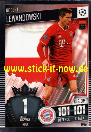 Topps Match Attax 101 (2021) - Nr. 1 ( Lewandowski )