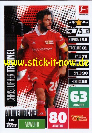 Topps Match Attax Bundesliga 2020/21 "Extra" - Nr. 516