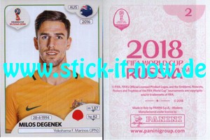 Panini WM 2018 Russland "Sticker" INT/Edition - Nr. 204