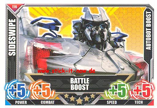 Transformers Sammelkarten - Sideswipe - Nr. 116