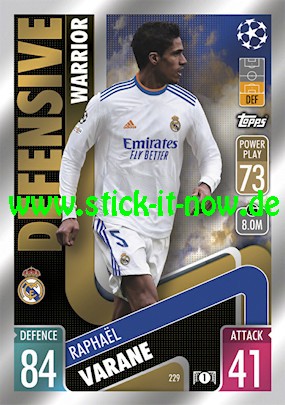 Match Attax Champions League 2021/22 - Nr. 229 (Defensive Warrior)