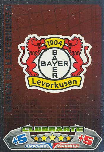 Match Attax 12/13 - Bayer 04 Leverkusen - Clubkarte - Nr. 181