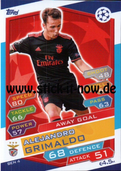 Match Attax Champions League 16/17 - Nr. BEN 4