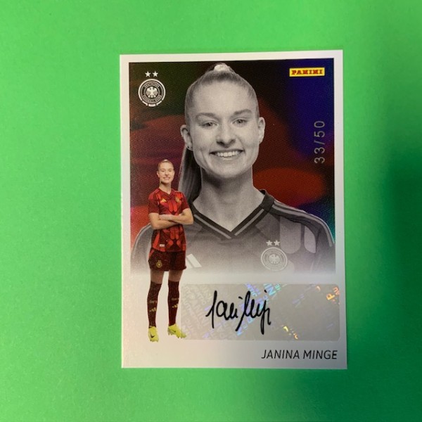 DFB Frauen Team-Set 2025 - Nr. AU-19 ( Janina Minge ) - Rot 33/50