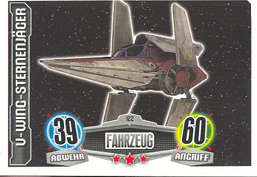 Force Attax - V-WING-STERNENJÄGER - Fahrzeug - Die Republik - Movie Collection