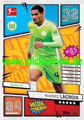 Topps Match Attax Bundesliga 2021/22 - Nr. 342 ( Helden von Morgen )