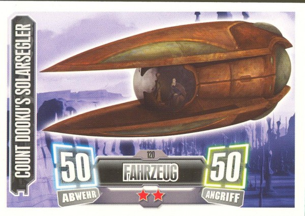 Force Attax - Serie II - Count Dooku's Solarsegler - Separatist