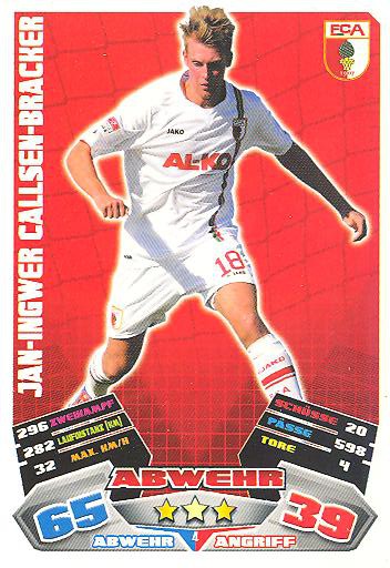 Match Attax 12/13 - Jan-Ingwer Callsen-Bracker - FC Augsburg - Nr. 4