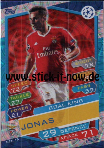 Match Attax Champions League 16/17 - Nr. BEN 15