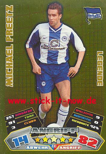 Match Attax 12/13 EXTRA - Michael Preetz - Hertha BSC - LEGENDE - Nr. 490