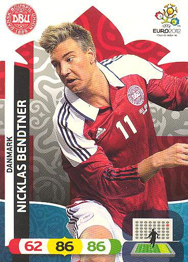 Panini EM 2012 - Adrenalyn XL - Nicklas Bendtner - Dänemark