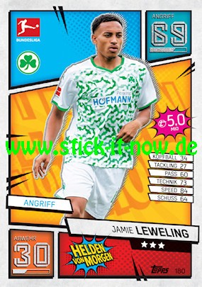 Topps Match Attax Bundesliga 2021/22 - Nr. 180 ( Helden von Morgen )