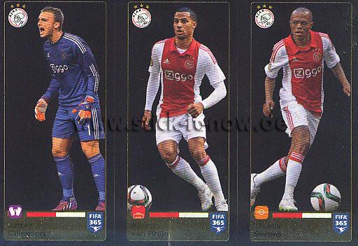 Panini FIFA 365 Sticker - Nr. 653 - 654 - 655