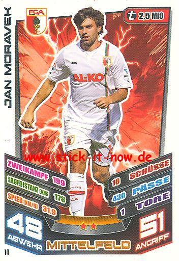 Match Attax 13/14 - FC Augsburg - Jan Moravek - Nr. 11