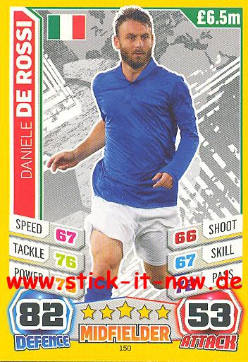 Match Attax "World Stars WM 2014" - DANIELE DE ROSSI - Nr. 150