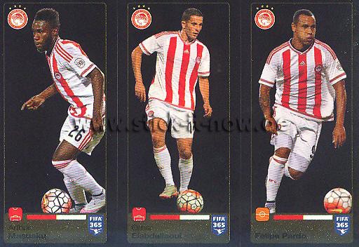 Panini FIFA 365 Sticker - Nr. 533 - 534 - 535